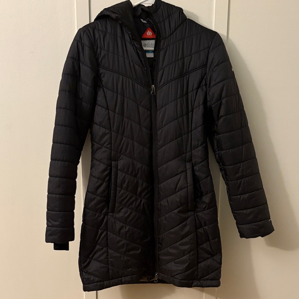 Columbia Black Long Puffer Coat